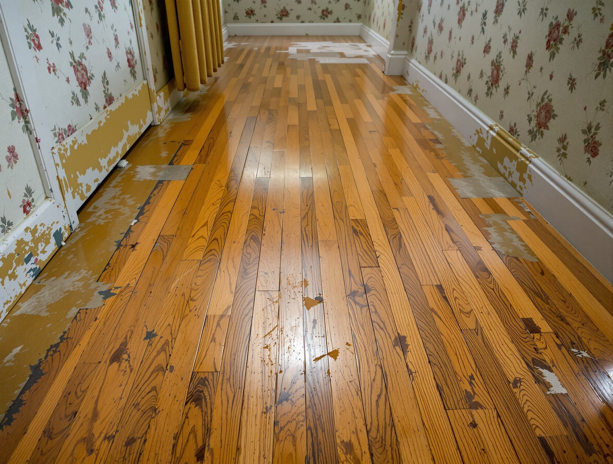 Before Strip Oak → Wide-Plank Refresh in Levittown